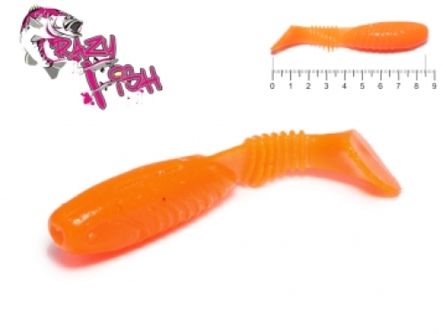 Силикон Crazy Fish Dainty 8.5см col.64 Fluo Orange-Креветка